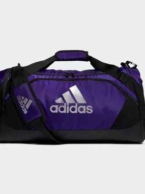 adidas Purple and Black Duffel Bag – NEW